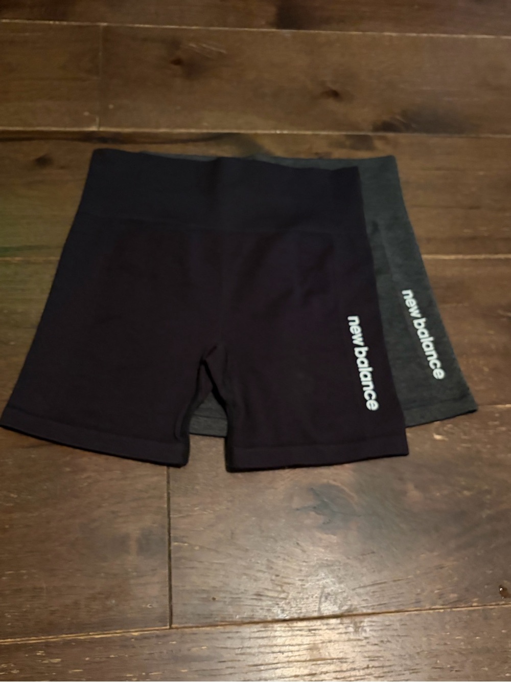 New Balance Black and Gray Women's Athletic Bike Shorts - 2 Pack